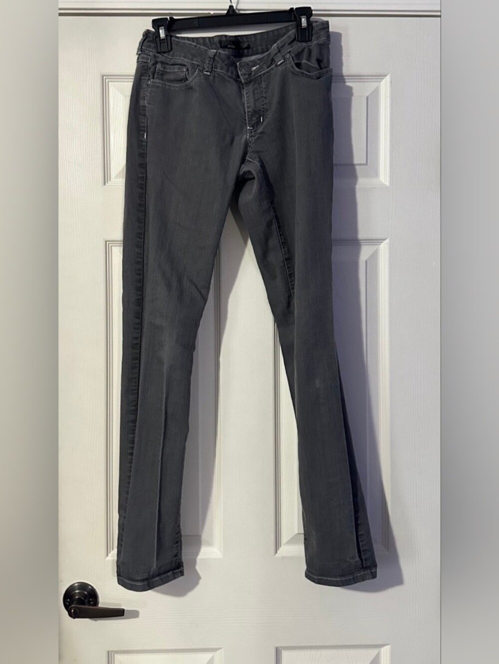 PrAna Jeans Womens Size 8 Gray Denim Hiking Outdoor Casual pants.
